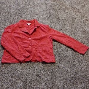 Coldwater Creek Extra Large Orange Western Jacket